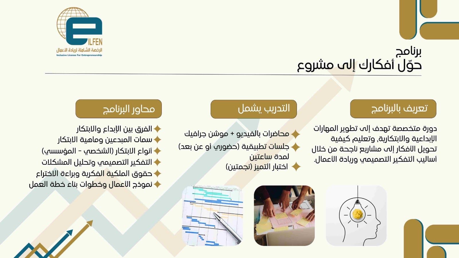 البرنامج الثاني : حوّل أفكارك إلى مشروع